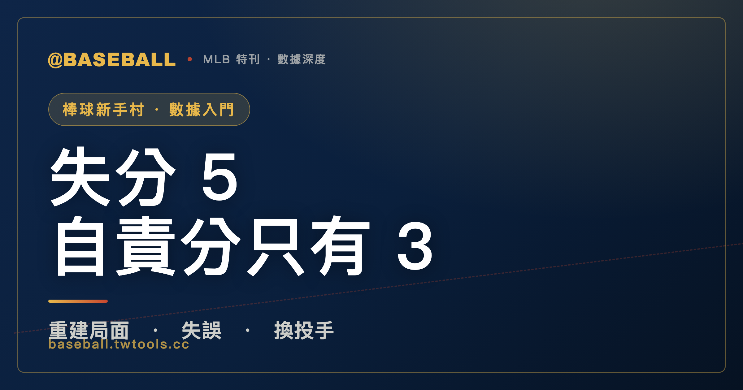 失分 5、自責分 3：差的那 2 分，是記錄員重演半局之後拿掉的｜封面